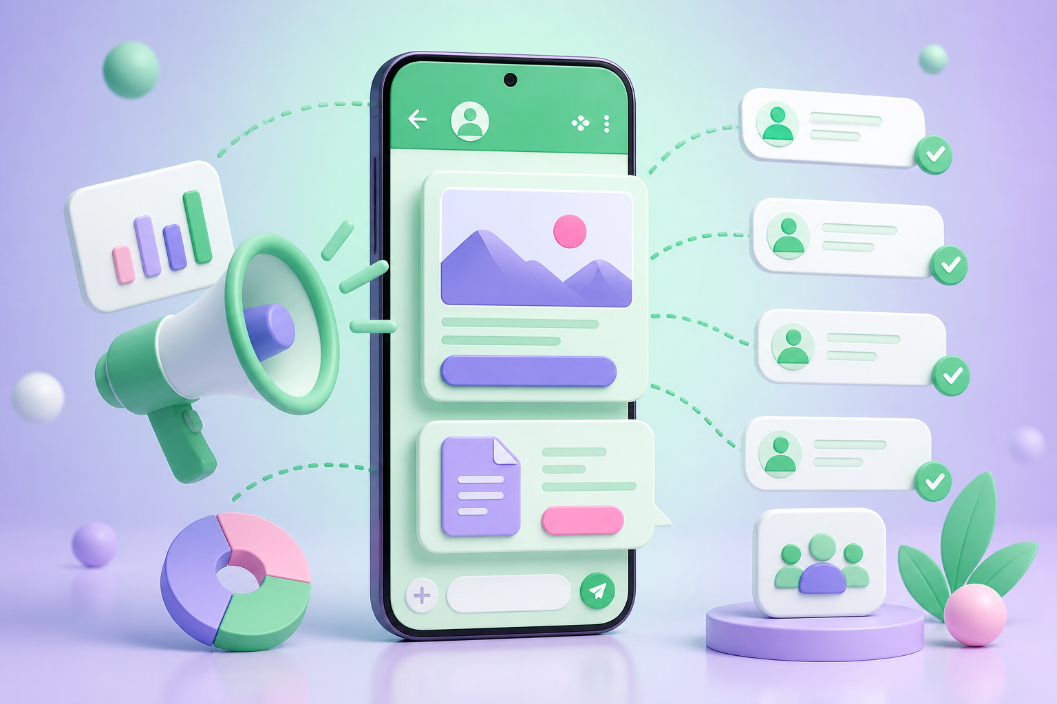 Bulk WhatsApp service illustration