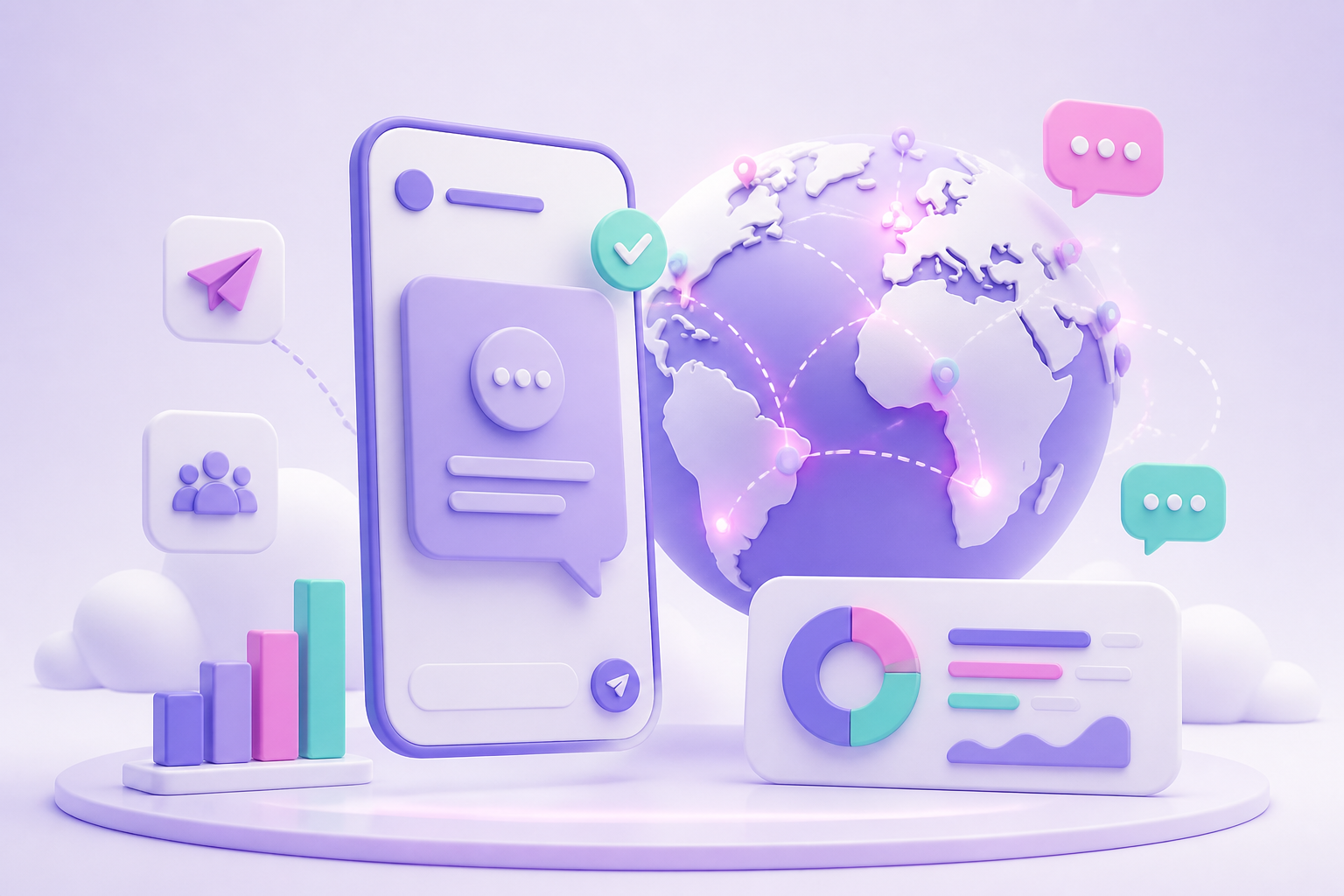 Bulk SMS service illustration